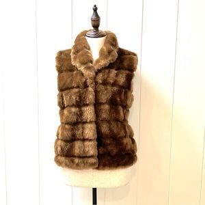 Brown Faux Fur Vest